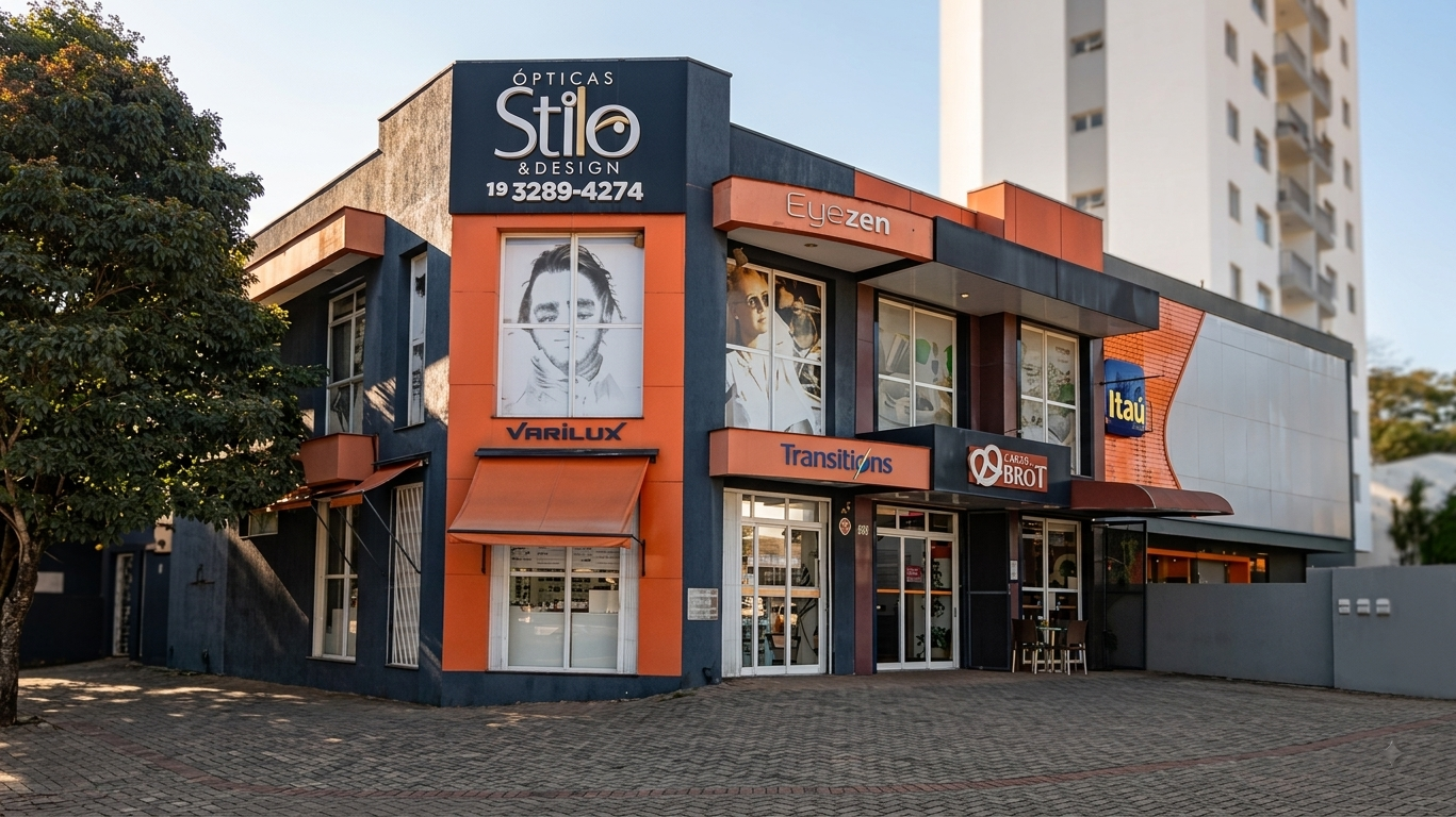 Fachada da Óptica Stilo & Design