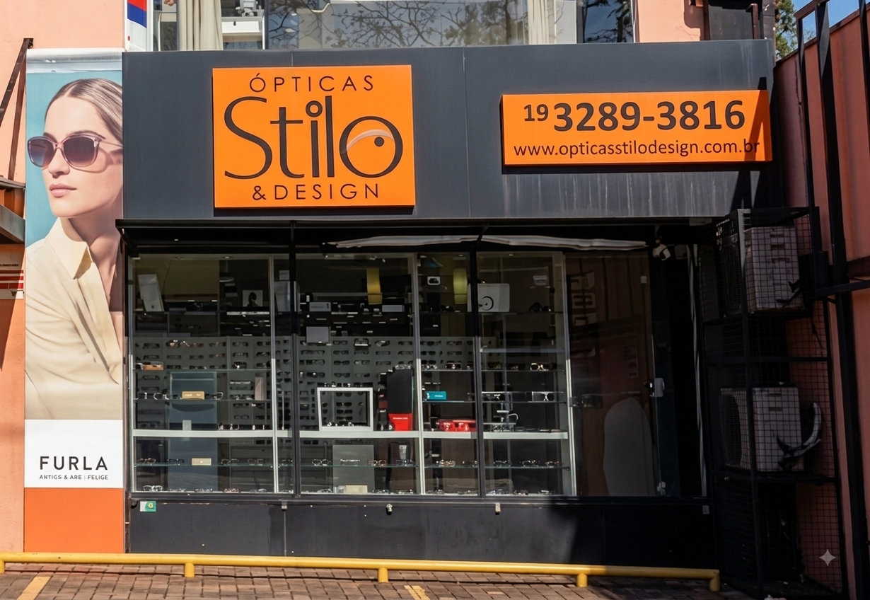 Fachada da Galeria do Campus da Óptica Stilo & Design